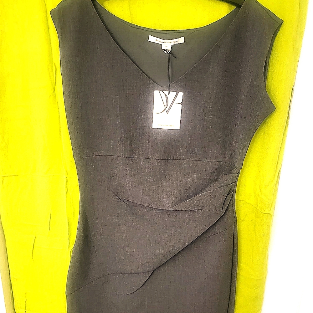 Diane Von Furstenberg grey dress size 14